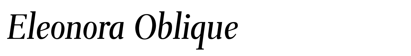 Eleonora Oblique
